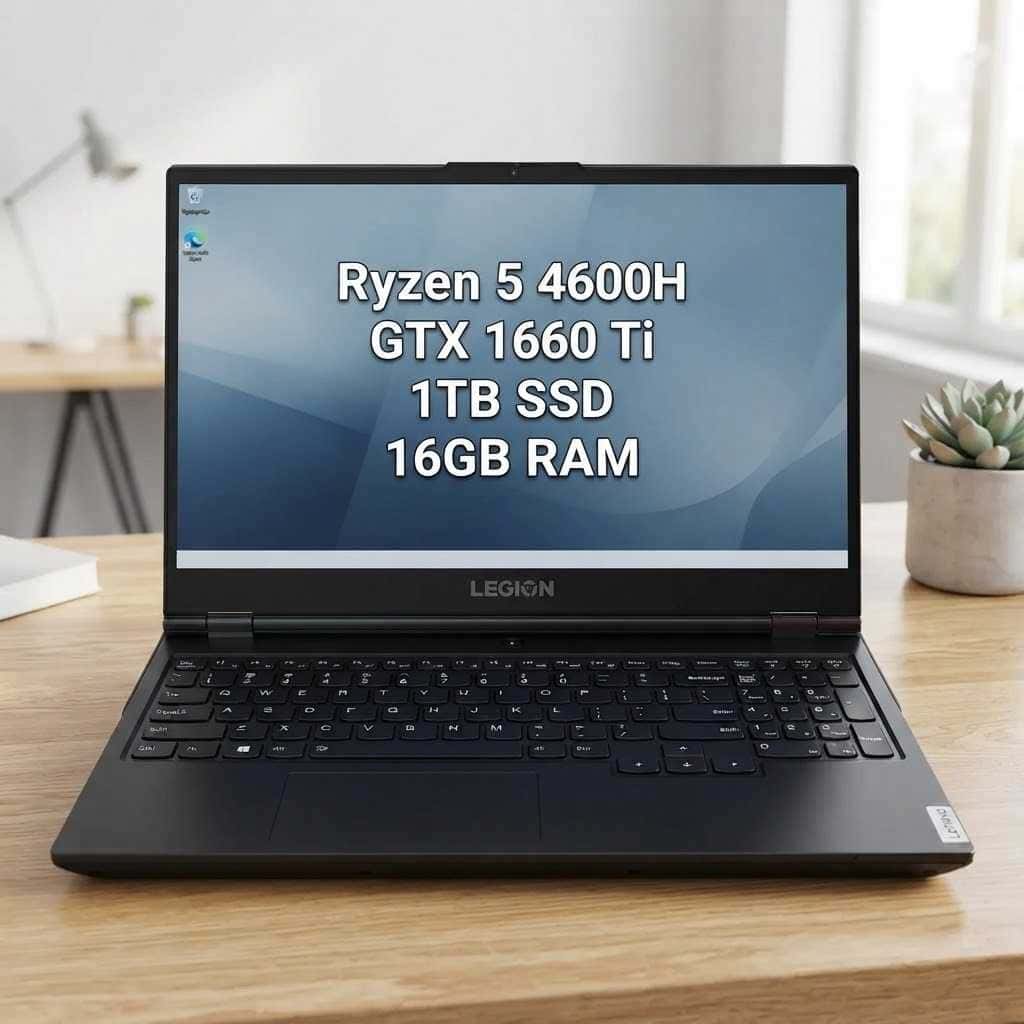 Lenovo legion 5 15ARHO5H 15.6" FHD Ryzen 5 4600H GTX 1660 Ti 6GB